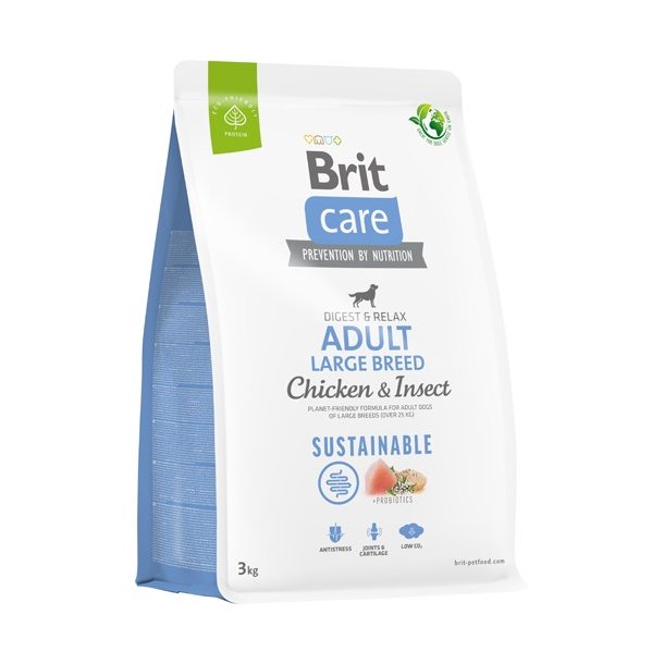 Brit Care Dog Sustainable Adult Large Breed Chicken 3 kg