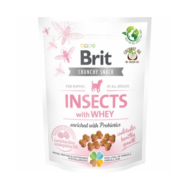 Brit Care Puppy Crunchy Cracker Insects w/Whey