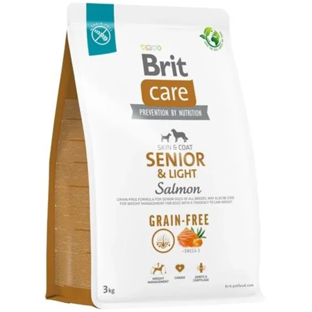 Brit Care Dog Grain-free Senior &amp; Light Salmon 3 kg