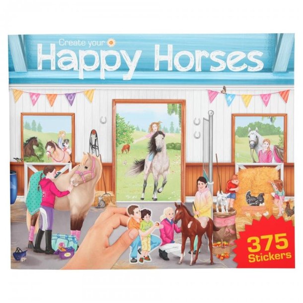 Create Your Happy Horse - Aktivitetsbog Med Klistermrker