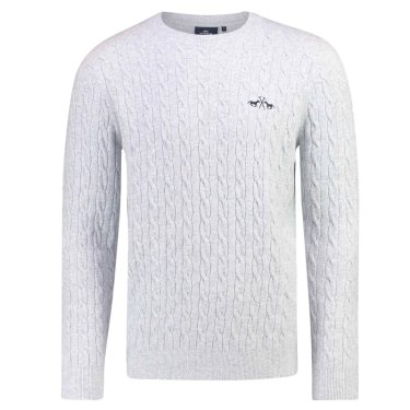 Cable pullover Men HVPClassy - Grey Heather